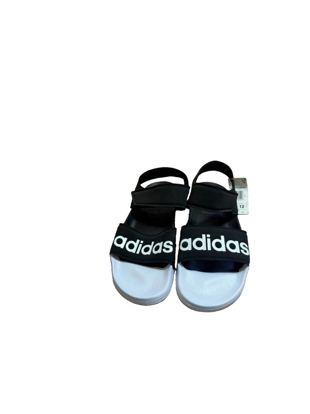 Adidas NWT Adilette Sandals Black/White Unisex Men's 11 / Women's 12